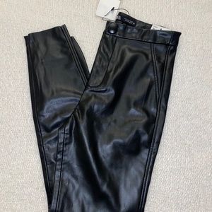 NEW ZARA leather pants